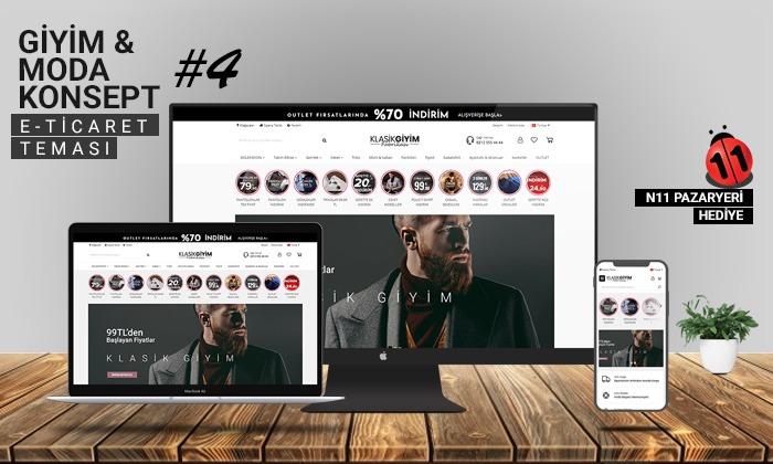 Giyim & Moda E-Ticaret Konsepti #4