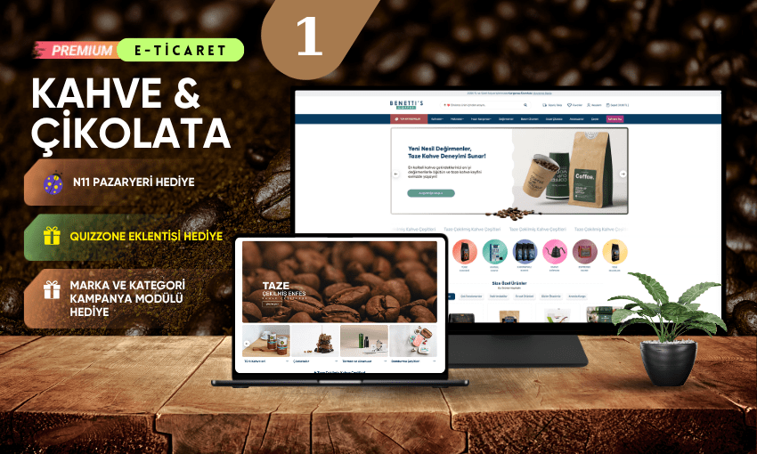 Kahve & Çikolata E-Ticaret Konsepti #1