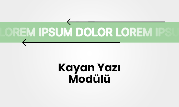 Kayan Yazı Modülü
