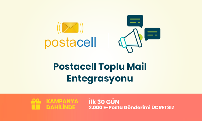 Postacell Toplu Mail Entegrasyonu